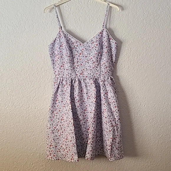 sunflour mini dress Fleur Sun Cami Strap Mini Dress Flowers Red